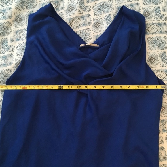Beautiful Cobalt Blue Blouse Drapey open back - Picture 6 of 6
